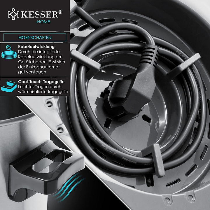 KESSER Einkochautomat 27 Liter Glühweinkocher Glühweinkessel mit Timer 2000 Watt Temperatur von 30-1