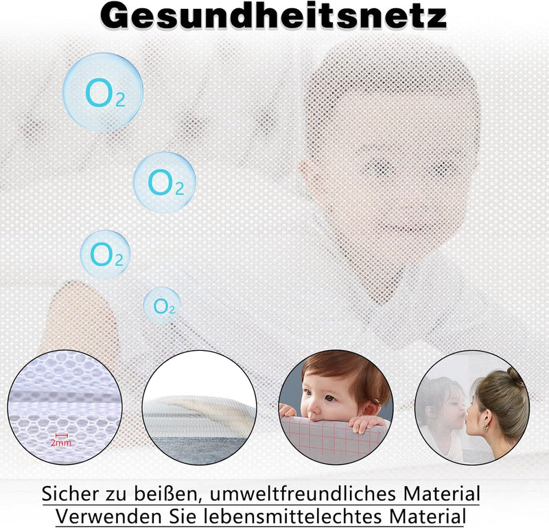 UISEBRT Kinder Bettgitter Bettschutzgitter 180cm - Bett rausfallschutz Kinder, Höhenverstellbar Kind