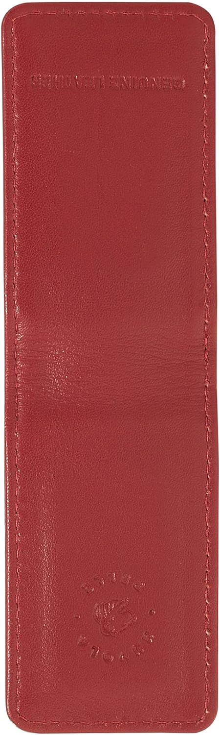 Nuvola Pelle Geldclip magnetisch aus echtem Nappaleder mit Magnet für Damen und Herren Rot, Rot