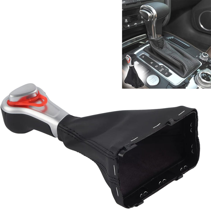 Keenso Auto Schaltknauf und Schaltsack Set, Auto Automatik Linkslenker Schaltknauf Schalthebel Knopf