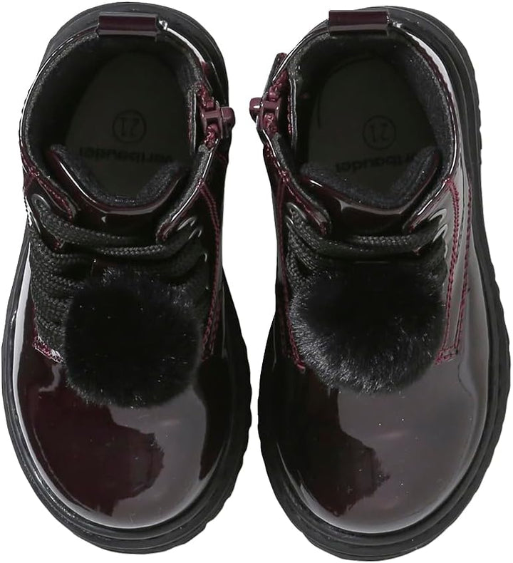 Vertbaudet Baby Lack-Boots mit Reissverschluss 20 EU Bordeaux, 20 EU Bordeaux