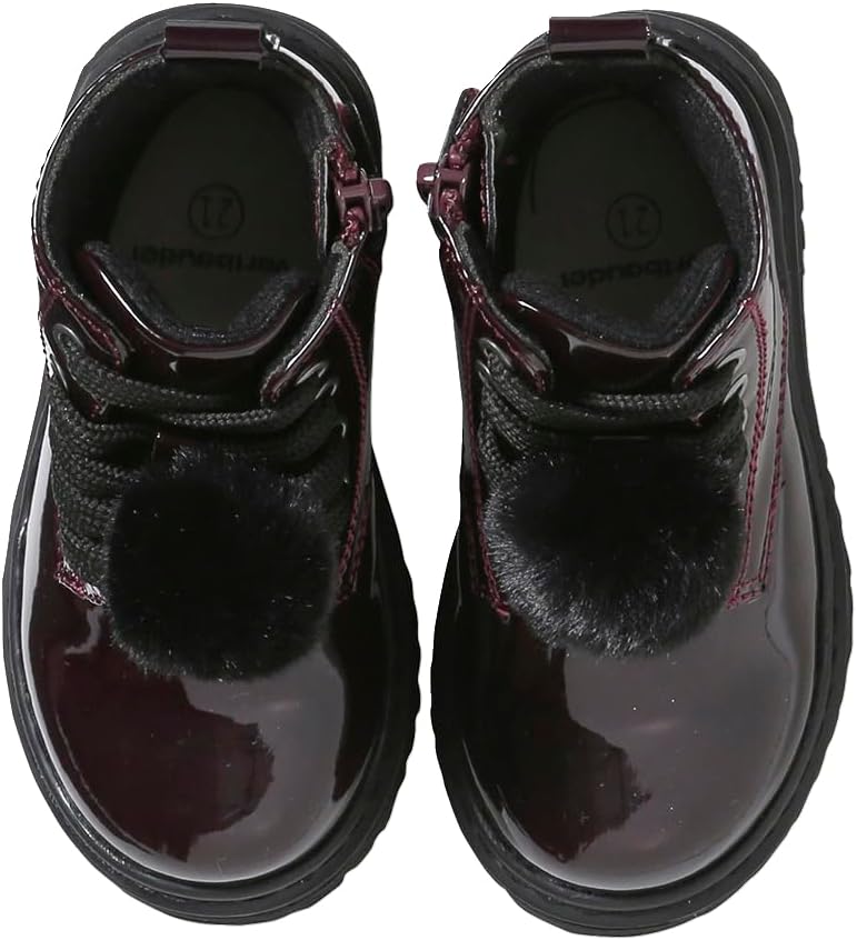 Vertbaudet Baby Lack-Boots mit Reissverschluss 20 EU Bordeaux, 20 EU Bordeaux