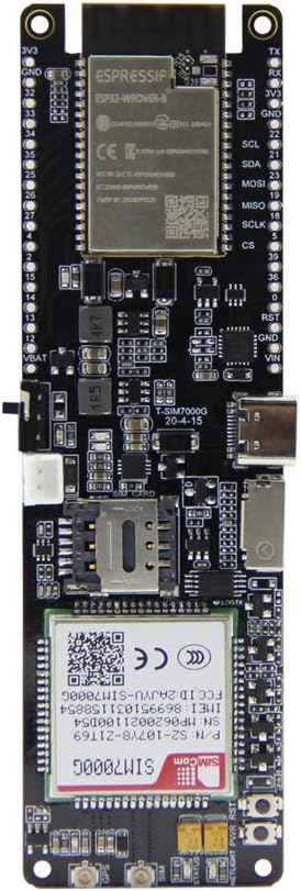 LILYGO T-SIM7000G Solar Ladegerät ESP32-WROVER-B Chip 2G(GSM) NB SIM GPS Antenne CH9102F 16MB TTGO E