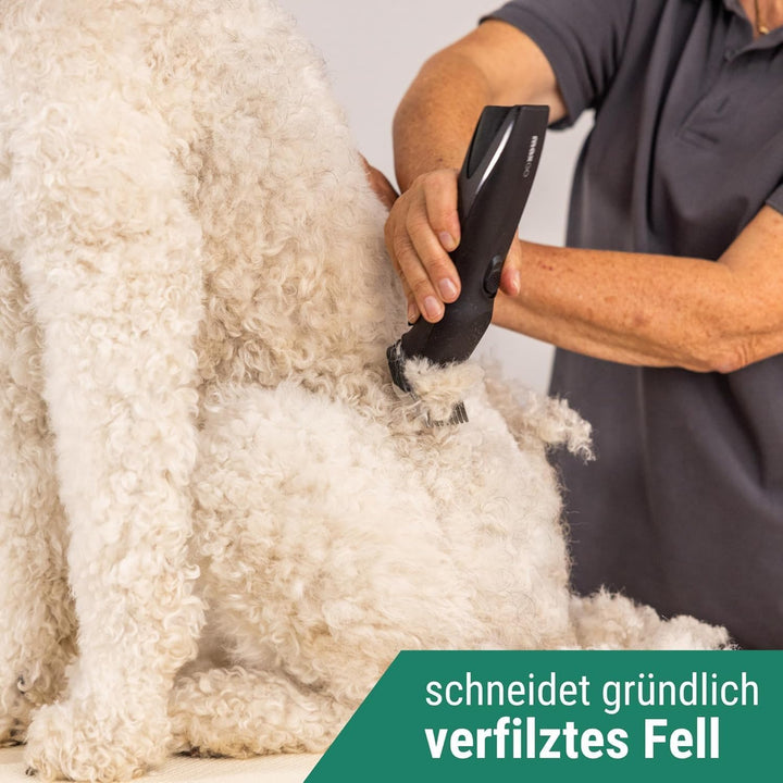 Agrarzone Edition Wahl Moser Max Go Hundeschermaschine mit Aufsteckkamm-Set - Kraftvolle Akku Scherm