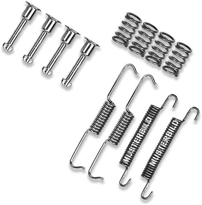BESTPRICE Bremsensatz Hinterachse inkl. 2x Bremstrommel Hinterachse 4x Bremsbacken Hinterachse mit M