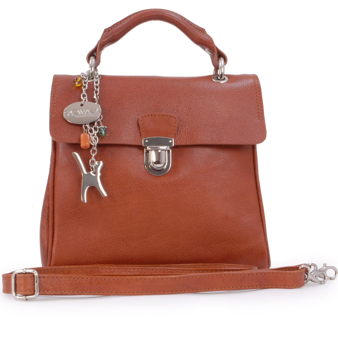 Catwalk Collection Handbags - Damen Leder Umhängetasche - Crossbody Bag/Handtasche Mittelgross - Ver