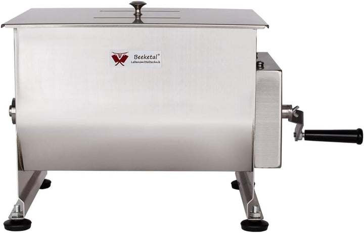 Beeketal 'FMD20' Gastro Marinator Vermenger aus Edelstahl mit ca. 20 Liter Volumen, 2 Butterfly-Misc