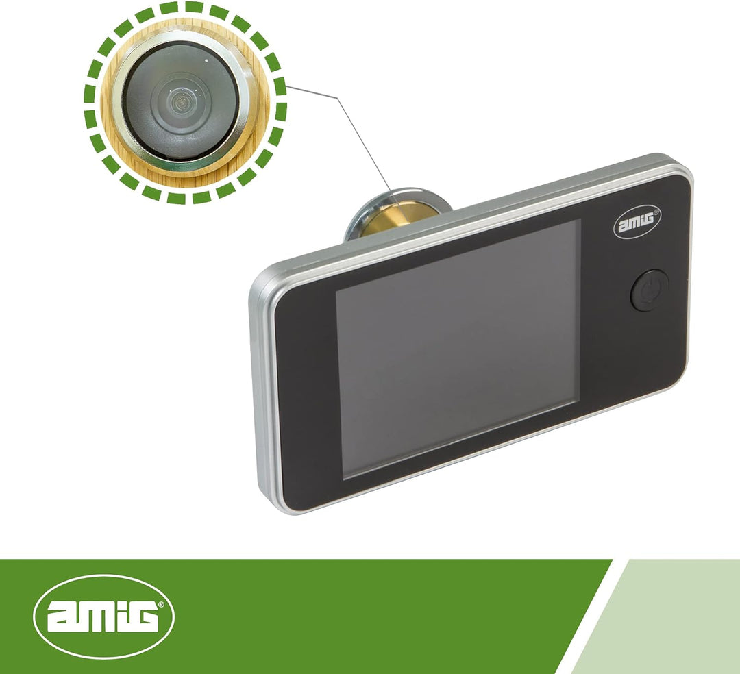 Amig - Digitaler Türspion mit 3,2'' LCD-Display DWR 3.2 HD | Video-Kamera-Spion | Einfache Installat