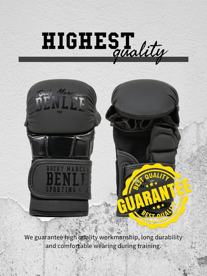 BENLEE MMA-Trainingshandschuhe aus Kunstleder (1Paar) SPARRY L/XL, Black