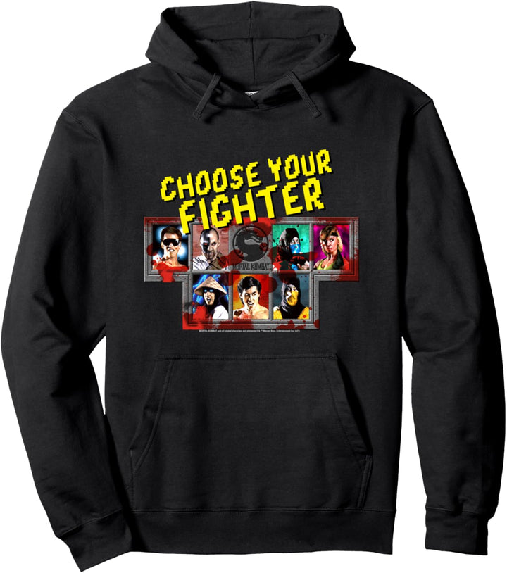 Mortal Kombat Klassic Choose Your Fighter Pullover Hoodie