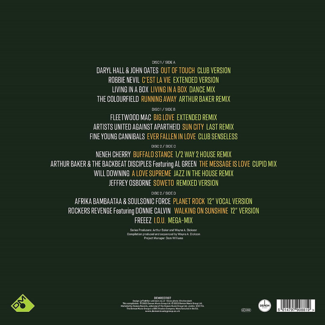 Arthur Baker Presents Dance Masters: Arthur Baker The Classic Dance Remixes - 140gm Double, Vinyl