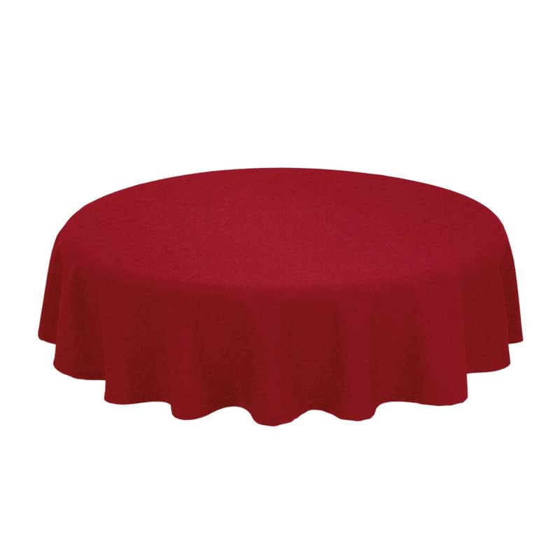 Tischdecke Rund Red 163cm Ø Rot 163 cm Ø, Rot 163 cm Ø