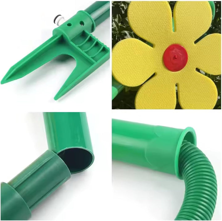 Neustanlo | Rasensprinkler Tanzende Blume | Farbe: Rot | Bewässerung Sprenger beweglich | der ideale
