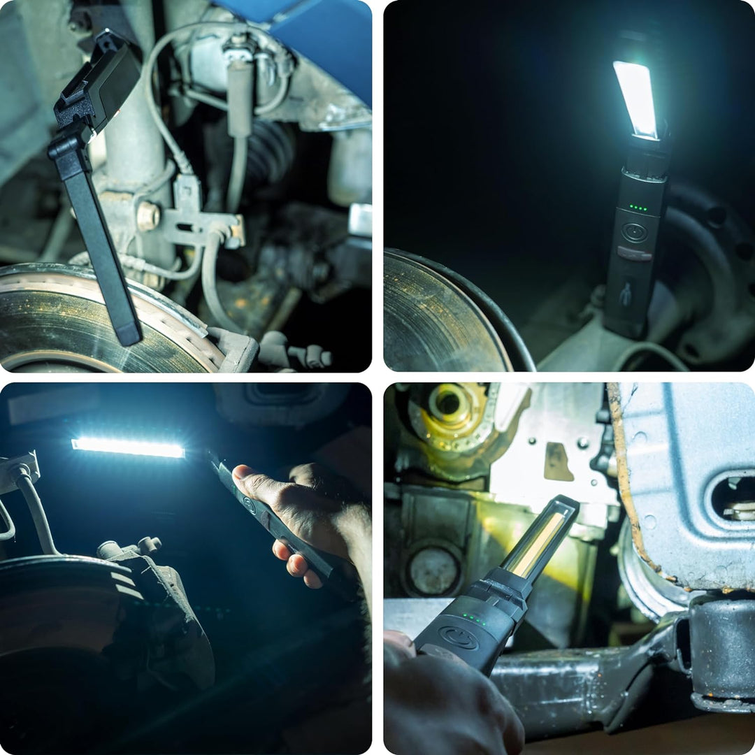 ANSMANN LED Inspektionsleuchte mit 500 Lumen - Arbeitsleuchte kabellos, flexibel & magnetisch - 5W F