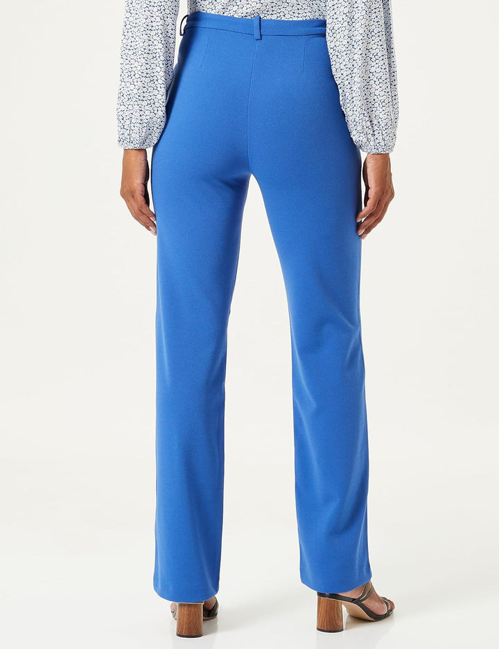 VERO MODA Damen Vmzamira Mr Slim Straight Pant Ga Noos Hose XS / 34L Beaucoup Blue, XS / 34L Beaucou