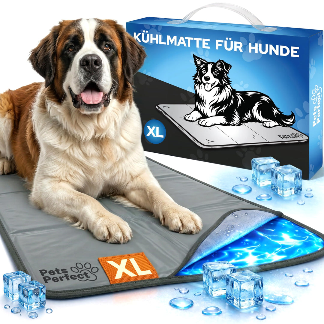 Kühlmatte für Hunde selbstkühlend - Hunde Kühlmatte mit 100% ungiftigem ThermoSchutz Gel - Kühlmatte