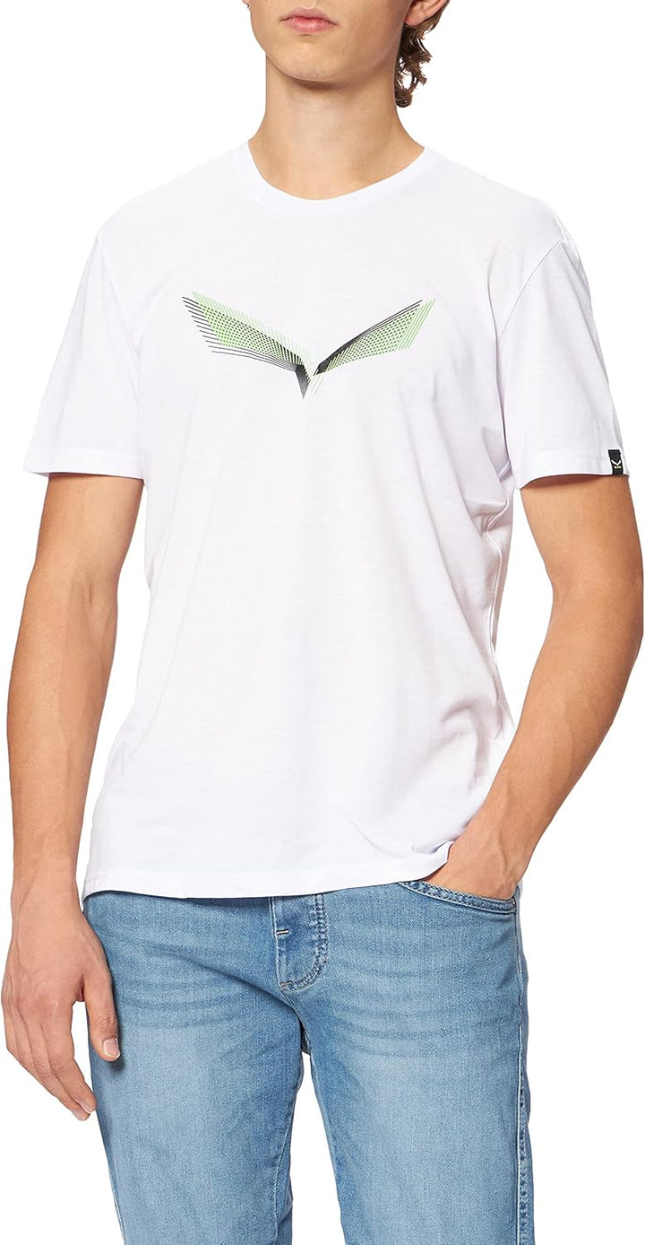Salewa Herren Lines Graphic M T-Shirt T-Shirt XL Weiss (Optical White), XL Wei&#xDF; (Optical White)