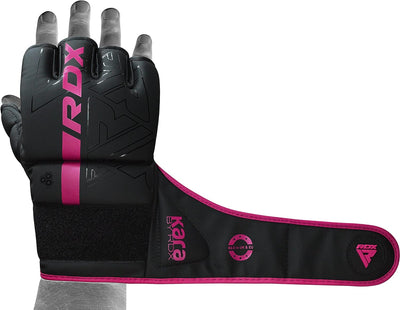 RDX Profi MMA Handschuhe Training, Kara Maya Hide Leder, Sparring Grappling Kampfsport Kickboxen Sch