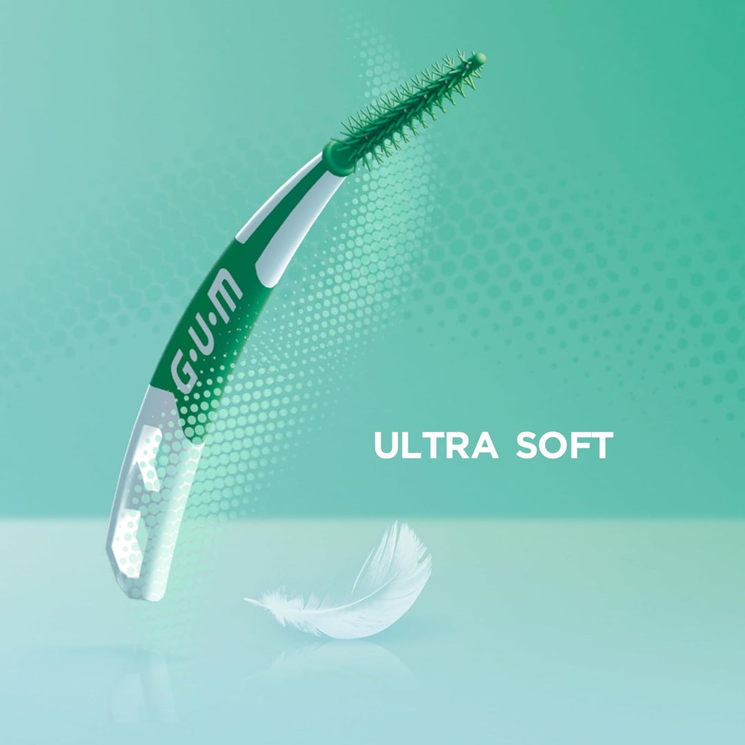 GUM SOFT-PICKS PRO Interdentalreiniger | gebogene Form für leichten Zugang zu schwer zugänglichen St