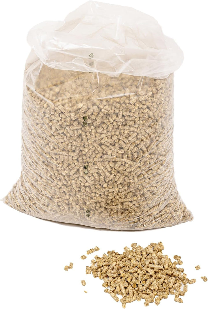Jumbogras® Einstreu-Pellets aus Miscanthus|Elefantengras als Gross-Tier & Pferdeeinstreu, statt Stro