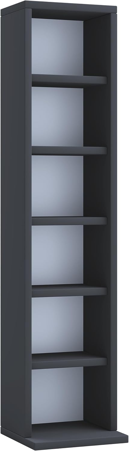 VCM Regal DVD CD Schrank Rack Möbel Aufbewahrung Holzregal Standregal Möbel Anbauprogramm Schwarz