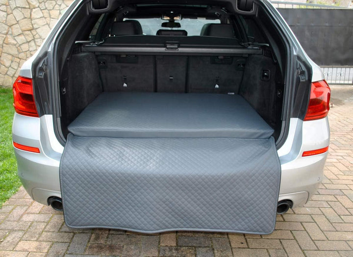 Mayaadi Home Hundebett Kofferraum Matte Luca Autoschondecke Kunst Leder Autositz Schutzdecke Grau L