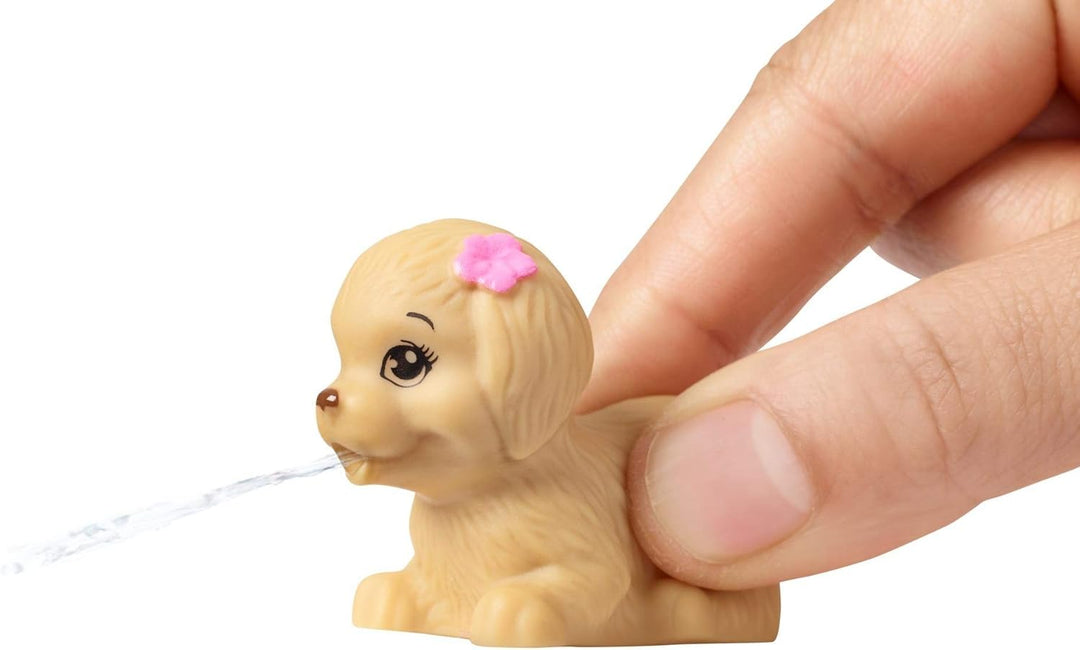 Barbie Möbel-Spielset Outdoor mit Donut-Schwimmring Donut Schwimmring mit Hund, Donut Schwimmring mi