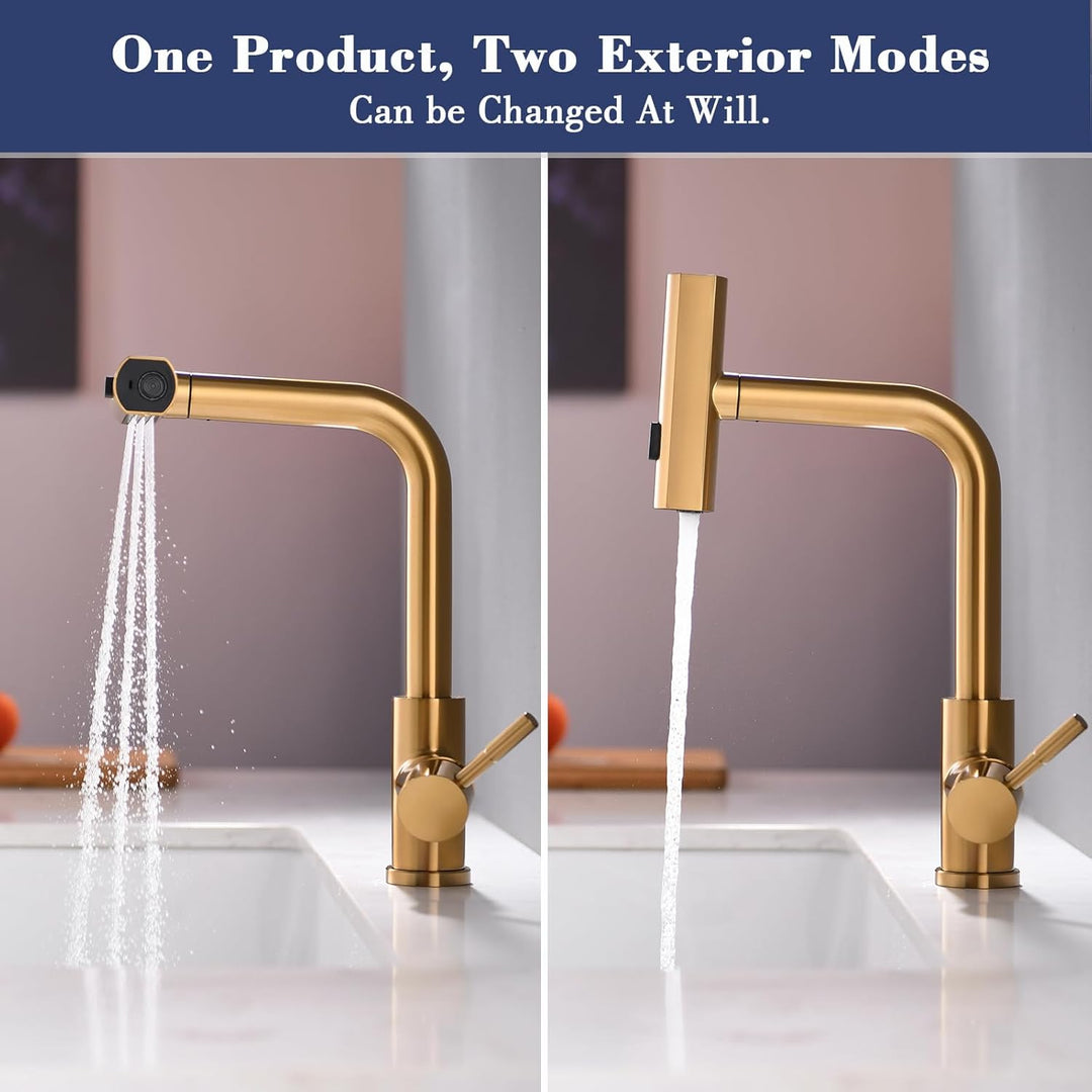 TIMACO küchenarmatur ausziehbar Wasserhahn Küche 360° Schwenkbar Mischbatterien für Küche Armatur Ei