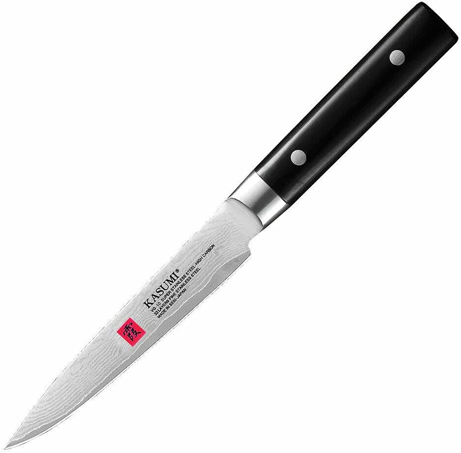 Kasumi 82012 - Damast Filetiermesser 12 cm, Schwarz