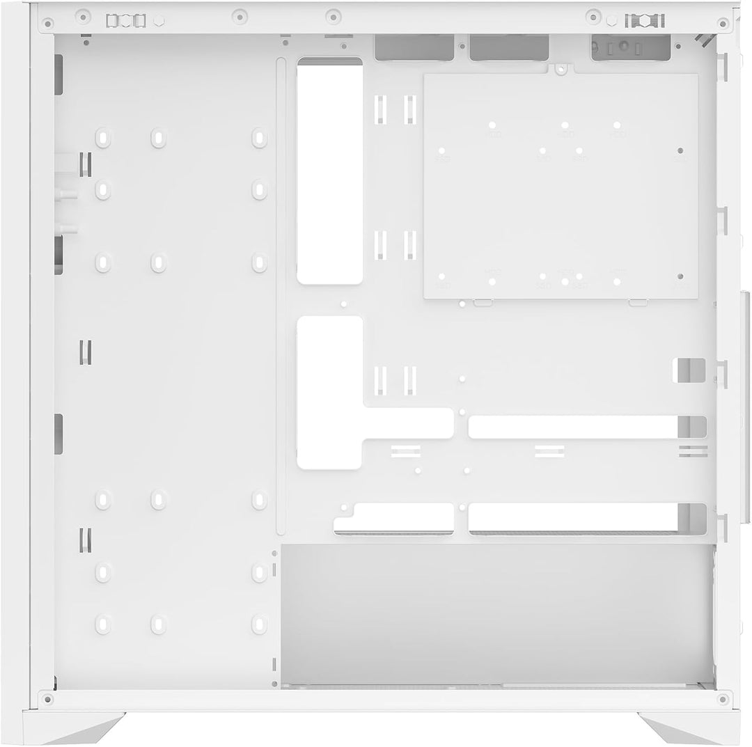 Itek Case Woody - Gaming Tower, ATX, 3x14cm White Fan, 2xUSB3, Type-C, Wood Front, Temp Glass Side P