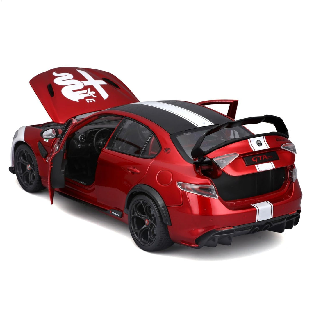 Bburago 11049R/W Miniaturauto aus der Kollektion, Alfa Red White
