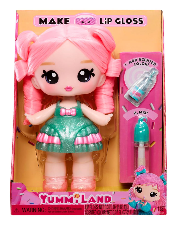 Yummiland Large Doll - Susie Sour Straw - Enthält 1 Puppe, Duftenden Lipgloss zum Selbermachen, Anpa
