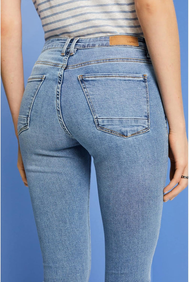ESPRIT Washed Jeans mit Bio-Baumwolle 25W / 32L Blue Light Washed, 25W / 32L Blue Light Washed