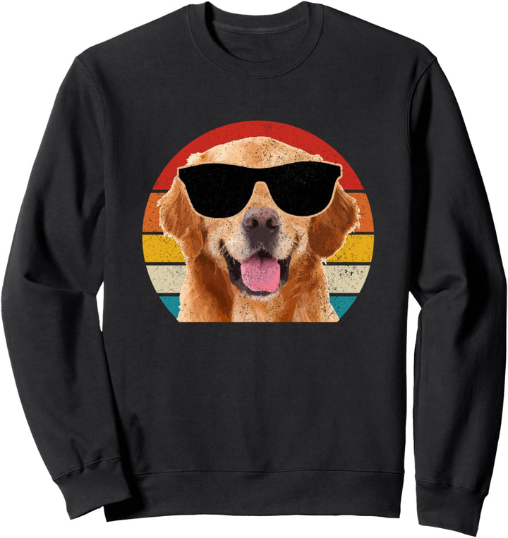 Golden Retriever Hund Vintage Lustiges Hunde Sweatshirt