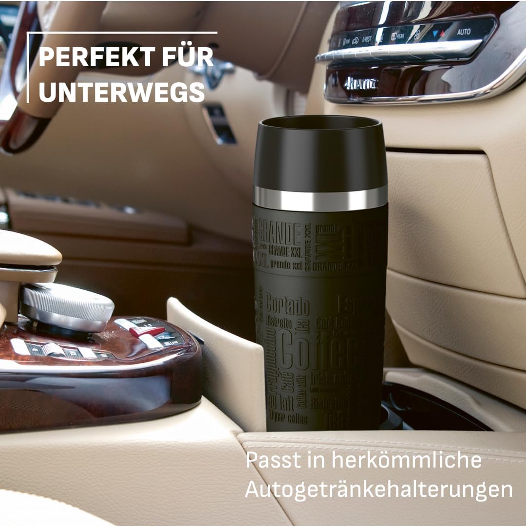 Emsa 515615 Travel Mug Classic Grande | Thermobecher | Isolierbecher | 500ml | hält 6h heiss, 12h ka
