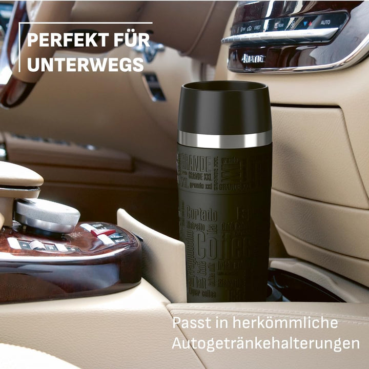 Emsa 515615 Travel Mug Classic Grande | Thermobecher | Isolierbecher | 500ml | hält 6h heiss, 12h ka
