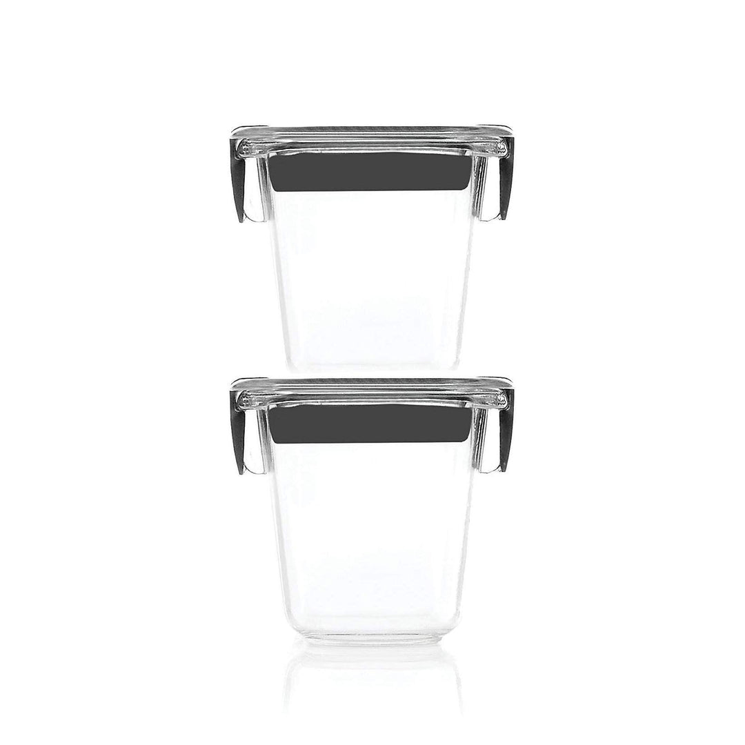 Rubbermaid Brilliance Frischhaltebehälter, Mini, 0,5 Tasse, transparent, 2 Stück .5-Cup, 2-Pack Vort