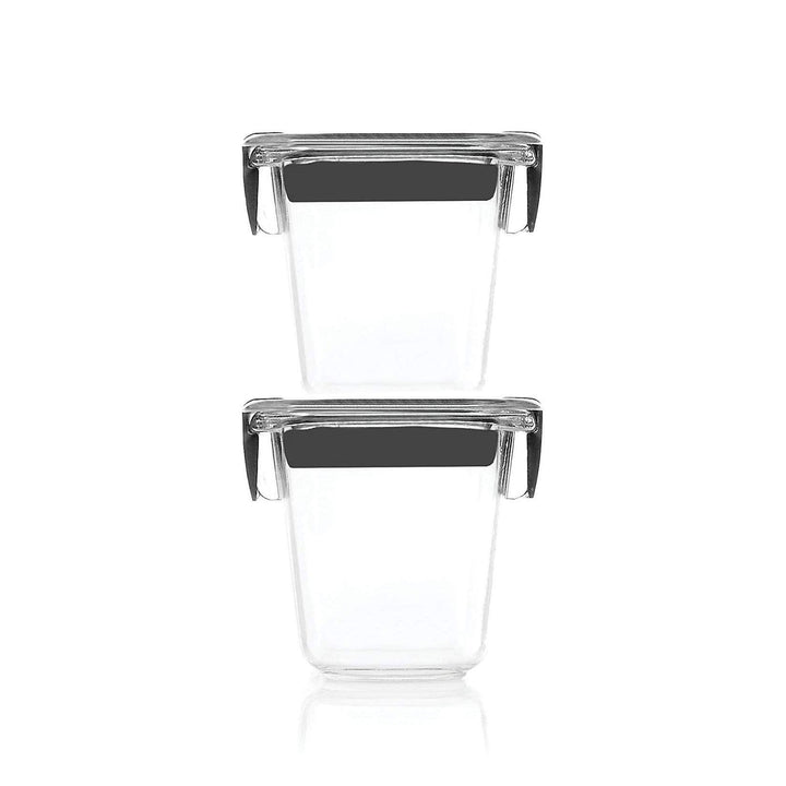Rubbermaid Brilliance Frischhaltebehälter, Mini, 0,5 Tasse, transparent, 2 Stück .5-Cup, 2-Pack Vort