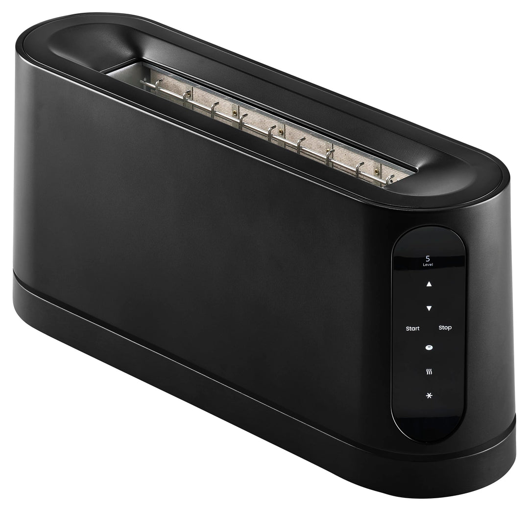 Jacob Jensen Toaster mit langem Schlitz, 7 Bräunungsstufen, Bewegungsaktiviertes Display, Bagel-, Au