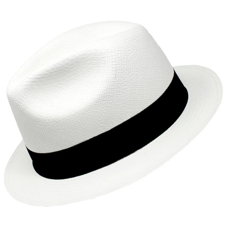 Gamboa Fedora Panama Hut Herren und Damen Sommer Strohhut Panamahut Sonnenhut UV-Schutz UPF50+, 60 W
