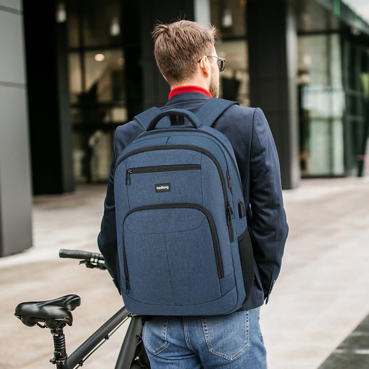 kadilong Rucksack Laptop Herren 17.3 Zoll,Schulrucksack Jungs Schule Schultasche Schulranzen mit USB