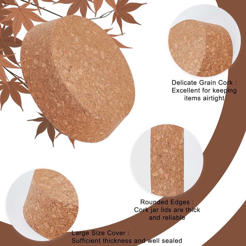 OLYCRAFT 2 Stück Kork-Flaschenverschlüsse 10.5-12cm Konischer Holzkorkenstopfen Holzkorkendeckel Fla