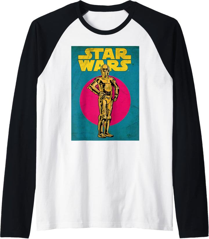 Star Wars C-3PO Vintage Trading Card Raglan