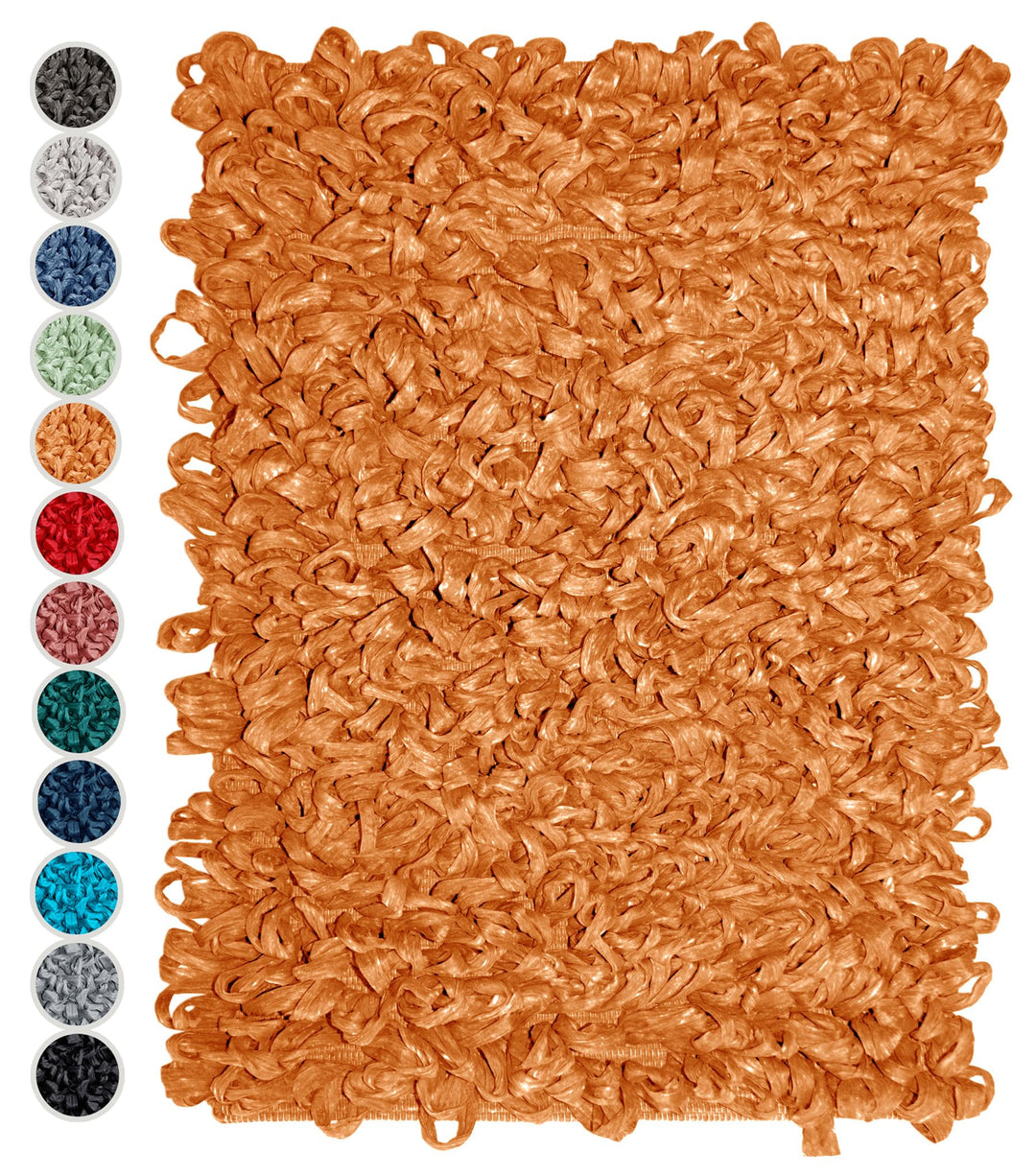 Lashuma kuschel Teppich für Badezimmer Honig Gelb, waschbarer Duschvorleger 50x70 cm 50x70 cm Honig,