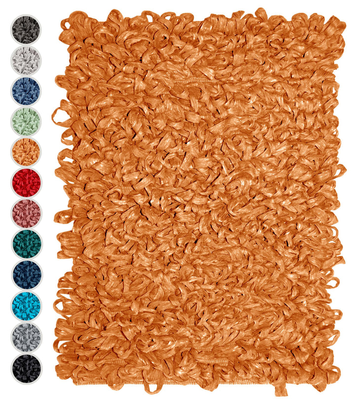 Lashuma kuschel Teppich für Badezimmer Honig Gelb, waschbarer Duschvorleger 50x70 cm 50x70 cm Honig,