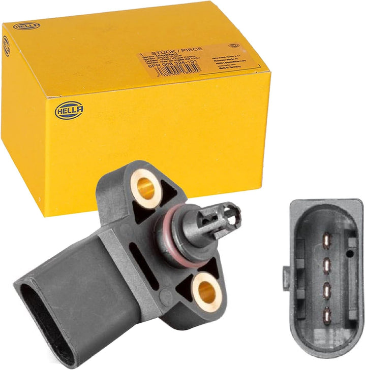 HELLA 6PP 013 400-041 Sensor, Ladedruck - 4-polig - mit Dichtring