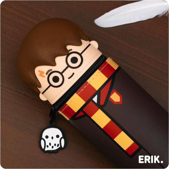 Grupo Erik Harry Potter Federmäppchen Mäppchen Merch | Federmappe Stift Etui Schule 1 Fach 6,5 x 17