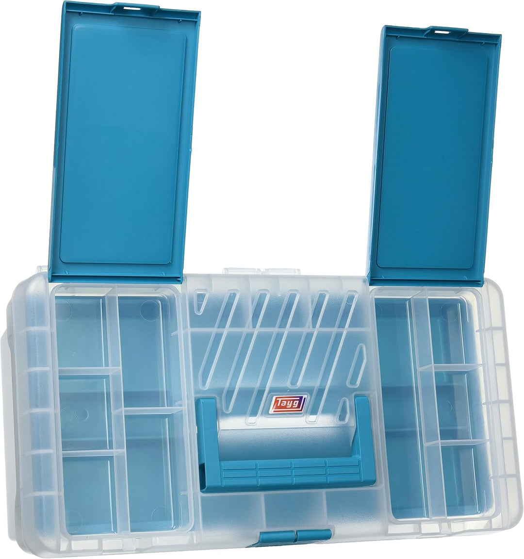 Tayg 112591 Collection” Werkzeugkoffer Home 16" / 400 x 217 x 166 mm/blau-transparent, Home Collecti