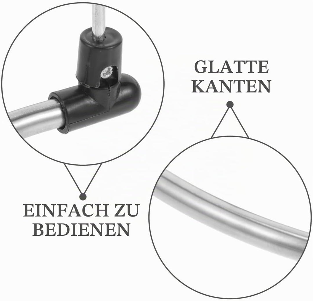 Garneck 2 x drehbare und platzsparende Wäscheständer aus Edelstahl, spiralförmig, zum Trocknen von D