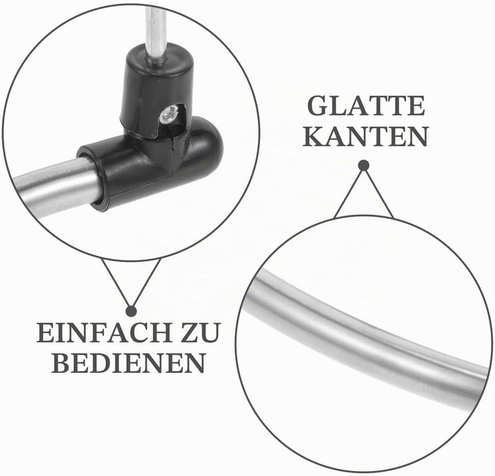 Garneck 2 x drehbare und platzsparende Wäscheständer aus Edelstahl, spiralförmig, zum Trocknen von D